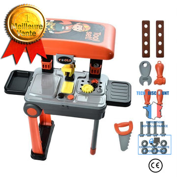 TD® Jouet Bricolage caisse Outil pour enfant-Valisette Mécanique mallette Jouet Enfant Cadeau Noel-jouet 2 en 1 assemblage